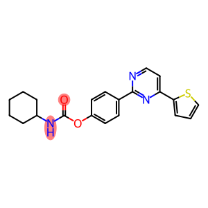 4-[4-(2-THIENYL)-2-PYRIMIDINYL]PHENYL N-CYCLOHEXYLCARBAMATE