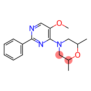 4-(5-METHOXY-2-PHENYL-4-PYRIMIDINYL)-2,6-DIMETHYLMORPHOLINE