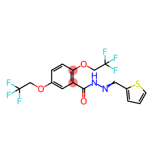 Benzoic acid, 2,5-bis(2,2,2-trifluoroethoxy)-, 2-(2-thienylmethylene)hydrazide