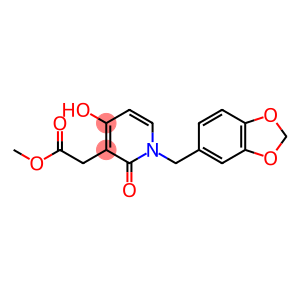 3-Pyridineacetic acid, 1-(1,3-benzodioxol-5-ylmethyl)-1,2-dihydro-4-hydroxy-2-oxo-, methyl ester