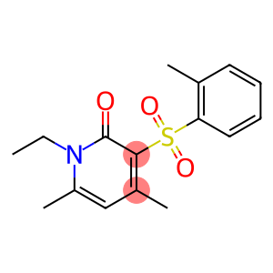 1-ethyl-4,6-dimethyl-3-(2-methylbenzenesulfonyl)-1,2-dihydropyridin-2-one