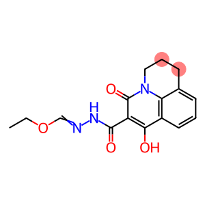 ETHYL N-[(7-HYDROXY-5-OXO-2,3-DIHYDRO-1H,5H-PYRIDO[3,2,1-IJ]QUINOLIN-6-YL)CARBONYL]HYDRAZONOFORMATE