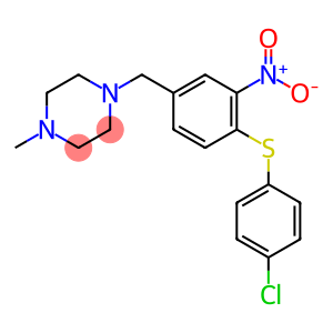 1-(4-[(4-CHLOROPHENYL)SULFANYL]-3-NITROBENZYL)-4-METHYLPIPERAZINE