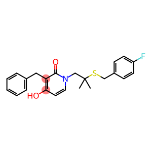 3-BENZYL-1-(2-[(4-FLUOROBENZYL)SULFANYL]-2-METHYLPROPYL)-4-HYDROXY-2(1H)-PYRIDINONE