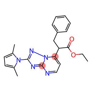 ETHYL 2-[2-(2,5-DIMETHYL-1H-PYRROL-1-YL)[1,2,4]TRIAZOLO[1,5-A]PYRIMIDIN-7-YL]-3-PHENYLPROPANOATE