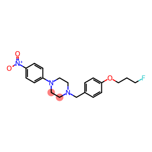 1-[4-(3-FLUOROPROPOXY)BENZYL]-4-(4-NITROPHENYL)PIPERAZINE