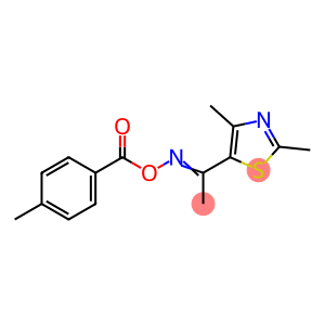 N-[(E)-1-(2,4-DIMETHYL-1,3-THIAZOL-5-YL)ETHYLIDENE]-N-[(4-METHYLBENZOYL)OXY]AMINE