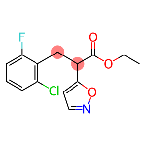 ETHYL 3-(2-CHLORO-6-FLUOROPHENYL)-2-(5-ISOXAZOLYL)PROPANOATE