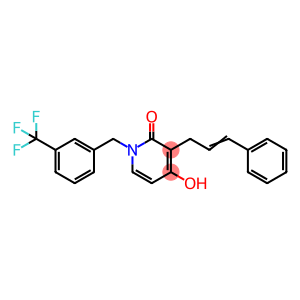 4-HYDROXY-3-[(E)-3-PHENYL-2-PROPENYL]-1-[3-(TRIFLUOROMETHYL)BENZYL]-2(1H)-PYRIDINONE