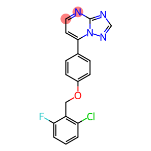 2-CHLORO-6-FLUOROBENZYL 4-[1,2,4]TRIAZOLO[1,5-A]PYRIMIDIN-7-YLPHENYL ETHER