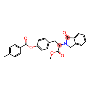 4-[3-METHOXY-3-OXO-2-(1-OXO-1,3-DIHYDRO-2H-ISOINDOL-2-YL)PROPYL]PHENYL 4-METHYLBENZENECARBOXYLATE