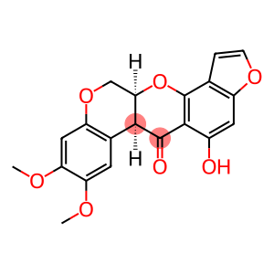 [6aS,(+)]-12,12aα-Dihydro-5-hydroxy-8,9-dimethoxy-[1]benzopyrano[3,4-b]furo[3,2-h][1]benzopyran-6(6aαH)-one