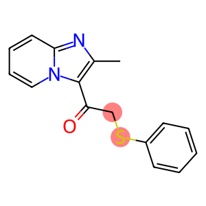 1-(2-METHYLIMIDAZO[1,2-A]PYRIDIN-3-YL)-2-(PHENYLSULFANYL)-1-ETHANONE