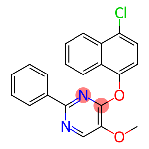 4-CHLORO-1-NAPHTHYL 5-METHOXY-2-PHENYL-4-PYRIMIDINYL ETHER