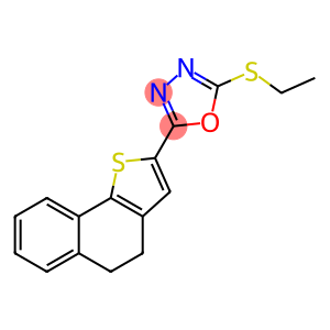 2-(ethylsulfanyl)-5-{4H,5H-naphtho[1,2-b]thiophen-2-yl}-1,3,4-oxadiazole