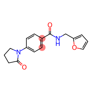 N-[(furan-2-yl)methyl]-4-(2-oxopyrrolidin-1-yl)benzamide