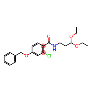 4-(BENZYLOXY)-2-CHLORO-N-(3,3-DIETHOXYPROPYL)BENZENECARBOXAMIDE