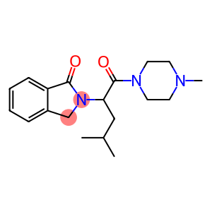 2-(3-METHYL-1-[(4-METHYLPIPERAZINO)CARBONYL]BUTYL)-1-ISOINDOLINONE