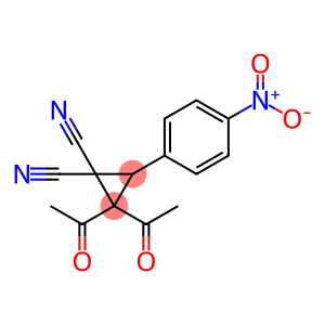 2,2-DIACETYL-3-(4-NITROPHENYL)-1,1-CYCLOPROPANEDICARBONITRILE