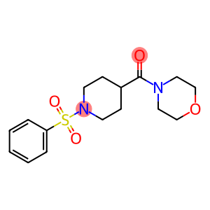 MORPHOLINO[1-(PHENYLSULFONYL)-4-PIPERIDINYL]METHANONE