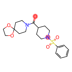 1,4-DIOXA-8-AZASPIRO[4.5]DEC-8-YL[1-(PHENYLSULFONYL)-4-PIPERIDINYL]METHANONE