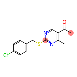 1-(2-[(4-CHLOROBENZYL)SULFANYL]-4-METHYL-5-PYRIMIDINYL)-1-ETHANONE