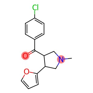 Methanone, (4-chlorophenyl)[4-(2-furanyl)-1-methyl-3-pyrrolidinyl]-