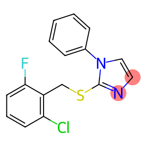 2-[(2-CHLORO-6-FLUOROBENZYL)SULFANYL]-1-PHENYL-1H-IMIDAZOLE