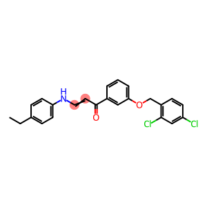 (E)-1-(3-[(2,4-DICHLOROBENZYL)OXY]PHENYL)-3-(4-ETHYLANILINO)-2-PROPEN-1-ONE