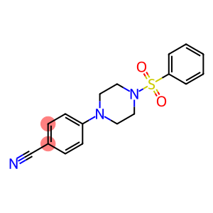 4-[4-(PHENYLSULFONYL)PIPERAZINO]BENZENECARBONITRILE