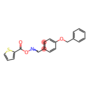 N-((E)-[4-(BENZYLOXY)PHENYL]METHYLIDENE)-N-[(2-THIENYLCARBONYL)OXY]AMINE