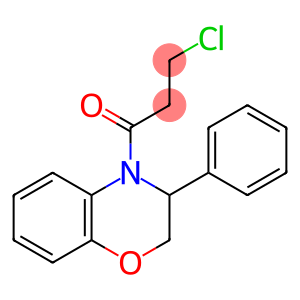 1-Propanone, 3-chloro-1-(2,3-dihydro-3-phenyl-4H-1,4-benzoxazin-4-yl)-