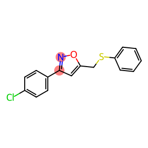 [3-(4-CHLOROPHENYL)-5-ISOXAZOLYL]METHYL PHENYL SULFIDE