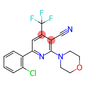 6-(2-CHLOROPHENYL)-2-MORPHOLINO-4-(TRIFLUOROMETHYL)NICOTINONITRILE
