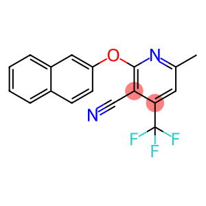 6-METHYL-2-(2-NAPHTHYLOXY)-4-(TRIFLUOROMETHYL)NICOTINONITRILE