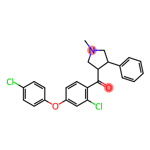 Methanone, [2-chloro-4-(4-chlorophenoxy)phenyl](1-methyl-4-phenyl-3-pyrrolidinyl)-