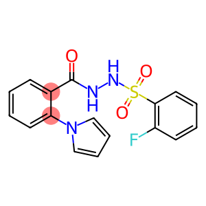 2-FLUORO-N'-[2-(1H-PYRROL-1-YL)BENZOYL]BENZENESULFONOHYDRAZIDE