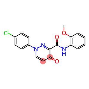 3-Pyridazinecarboxamide, 1-(4-chlorophenyl)-1,4-dihydro-N-(2-methoxyphenyl)-4-oxo-