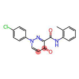 1-(4-CHLOROPHENYL)-N-(2-METHYLPHENYL)-4-OXO-1,4-DIHYDRO-3-PYRIDAZINECARBOXAMIDE