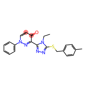 3-(4-ETHYL-5-[(4-METHYLBENZYL)SULFANYL]-4H-1,2,4-TRIAZOL-3-YL)-1-PHENYL-4(1H)-PYRIDAZINONE