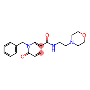 3-Pyridinecarboxamide, 1,6-dihydro-N-[2-(4-morpholinyl)ethyl]-6-oxo-1-(phenylmethyl)-