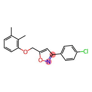 3-(4-CHLOROPHENYL)-5-[(2,3-DIMETHYLPHENOXY)METHYL]ISOXAZOLE