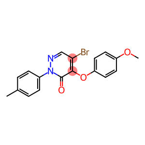 5-BROMO-4-(4-METHOXYPHENOXY)-2-(4-METHYLPHENYL)-3(2H)-PYRIDAZINONE