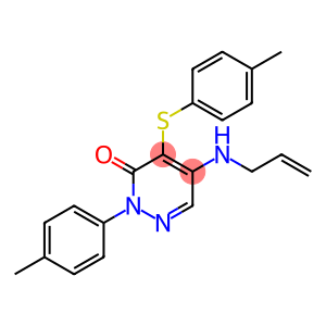 5-(ALLYLAMINO)-2-(4-METHYLPHENYL)-4-[(4-METHYLPHENYL)SULFANYL]-3(2H)-PYRIDAZINONE