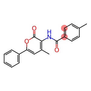 4-METHYL-N-(4-METHYL-2-OXO-6-PHENYL-2H-PYRAN-3-YL)BENZENECARBOXAMIDE