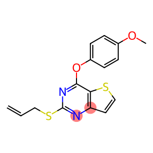 2-(ALLYLSULFANYL)-4-(4-METHOXYPHENOXY)THIENO[3,2-D]PYRIMIDINE