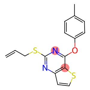 2-(ALLYLSULFANYL)-4-(4-METHYLPHENOXY)THIENO[3,2-D]PYRIMIDINE