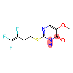 5-methoxy-2-[(3,4,4-trifluorobut-3-en-1-yl)sulfanyl]pyrimidin-4-ol