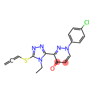 1-(4-chlorophenyl)-3-[4-ethyl-5-(propa-1,2-dien-1-ylsulfanyl)-4H-1,2,4-triazol-3-yl]-1,4-dihydropyridazin-4-one