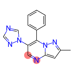 2-METHYL-7-PHENYL-6-(1H-1,2,4-TRIAZOL-1-YL)PYRAZOLO[1,5-A]PYRIMIDINE